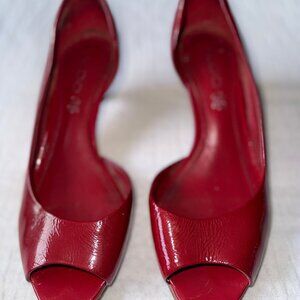 Aldo Red Patent Leather Kitten Heels | Size 6